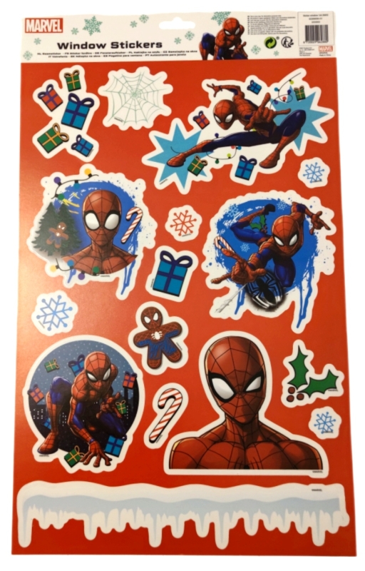 Fensterbilder mit dem Motiven von Spiderman